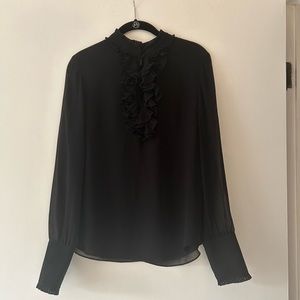 WHITEHOUSEBLACKMARKET Black blouse top